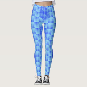 Blue Pixels Opp bw08.wx4.BPOBW08.LBlue BG Leggings