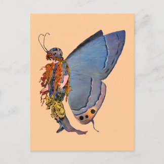 Blue Pixie Fairy Postcard
