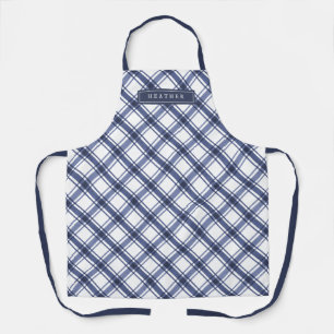 Blue Plaid Apron
