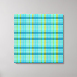 Blue Plaid by Shirley Taylor Canvas Print