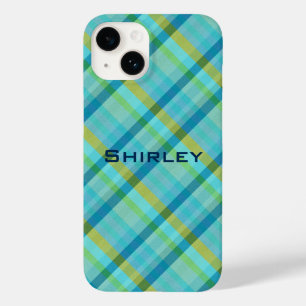 Blue Plaid by Shirley Taylor Case-Mate iPhone 14 Case
