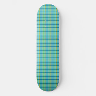 Blue Plaid by Shirley Taylor Skateboard