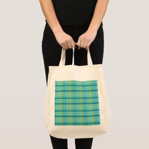 Blue Plaid by Shirley Taylor Tote Bag