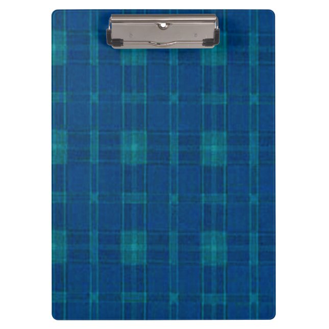 Blue Plaid Clipboard (Front)