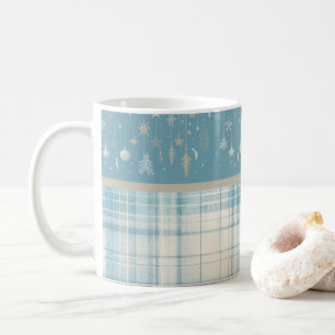 Blue Plaid Coffee Mug