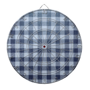 Blue Plaid Dartboard