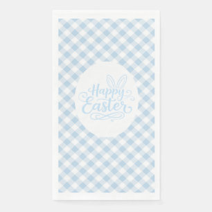 Blue Plaid Easter Napkin