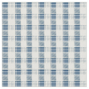 Blue Plaid Fabric