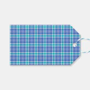 Blue Plaid Gift Tags