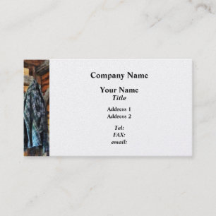 Blue Plaid Jacket in Cabin - Platinum Business Card