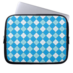 Blue Plaid Laptop Sleeve