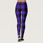 Blue Plaid Leggings<br><div class="desc">Black and Blue Plaid Leggings - MIGNED Design</div>