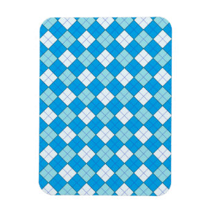 Blue Plaid Magnet