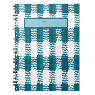 Blue Plaid NoteBook