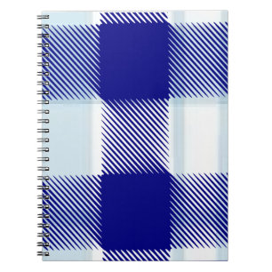 Blue Plaid Notebook