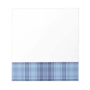 Blue Plaid Notepad