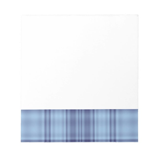 Blue Plaid Notepad (Front)