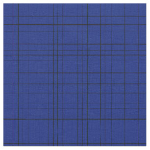 Blue plaid pattern fabric