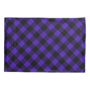 Blue Plaid Pillow Case