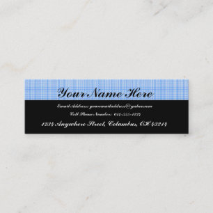 Blue Plaid Profile Cards