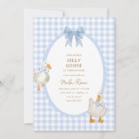 Blue Plaid Silly Goose Coquette Birthday