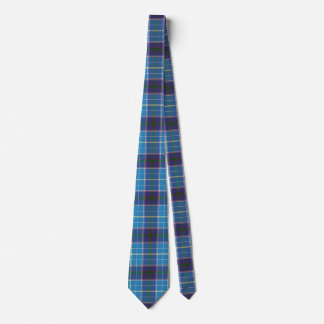 Blue plaid, Texas state tartan Tie