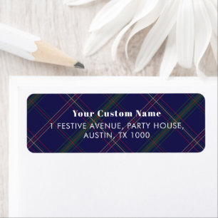Blue Plaid Vintage Heritage Timeless Christmas