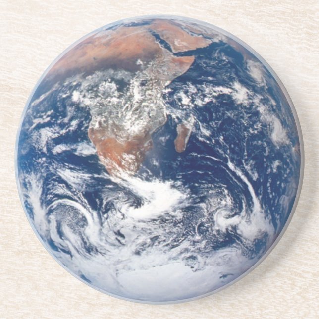 Blue Planet Earth Sphere Space Science Coaster (Front)