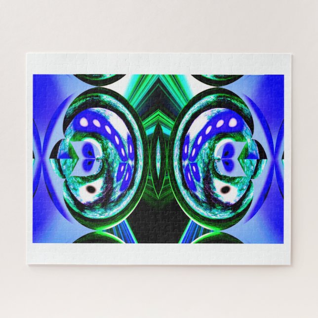 Blue planet spirits art jigsaw puzzle (Horizontal)