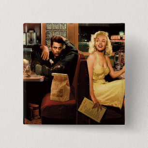 Blue Plate 2 15 Cm Square Badge