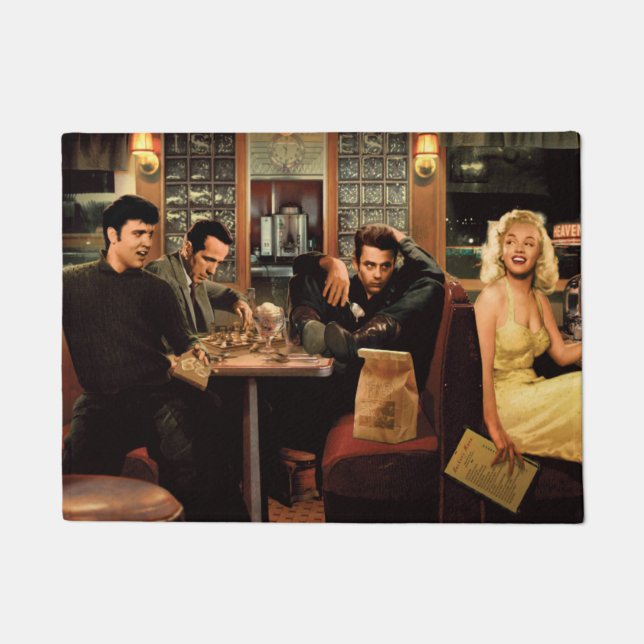 Blue Plate 2 Doormat (Front)