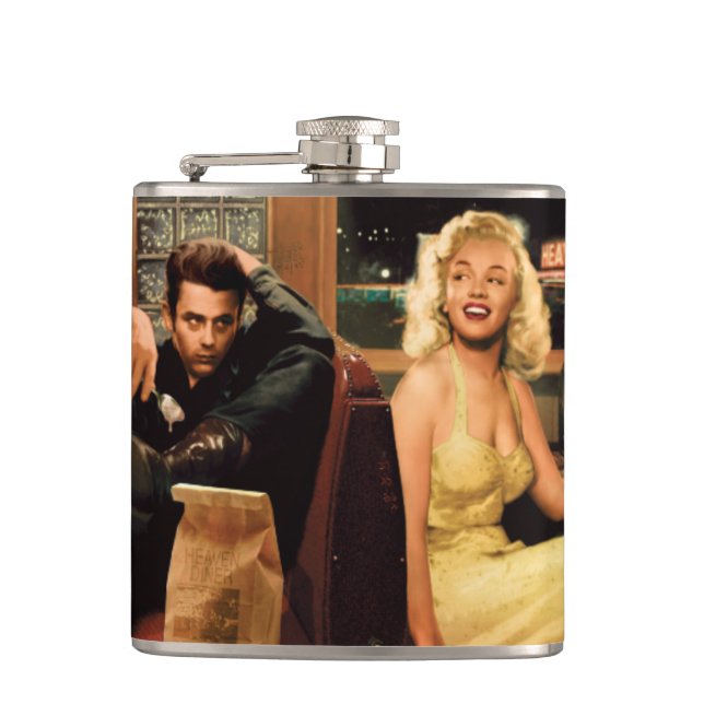 Blue Plate 2 Hip Flask (Front)