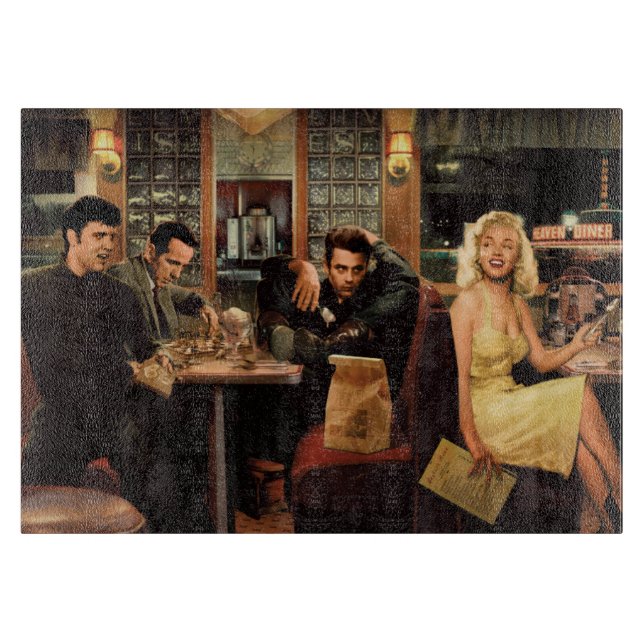 Blue Plate Cutting Board (Front)