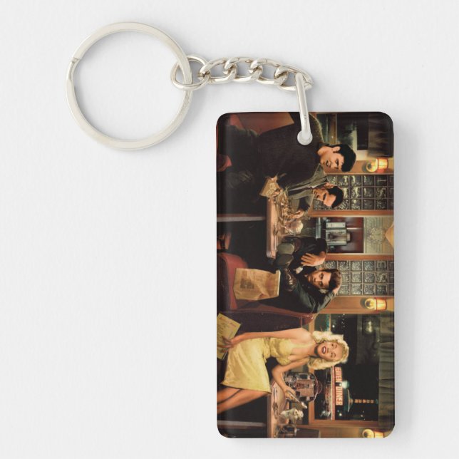 Blue Plate Key Ring (Front)