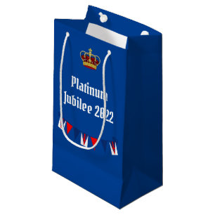 Blue Platinum Jubilee 2022 Small Gift Bag