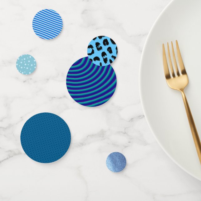 Blue Playful Patterns Confetti (Group)