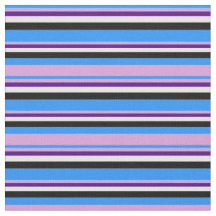 Blue, Plum, Indigo, White, and Black Coloured Fabric