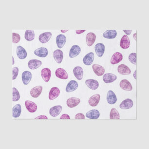 BLUE PLUM PURPLE WATERCOLOR EASTER EGGS TISSUE PAPER