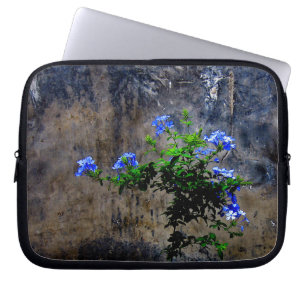 Blue Plumbago Flower Laptop Sleeve