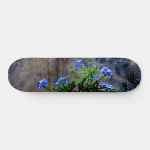 Blue Plumbago Skateboard