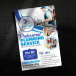 Blue Plumbing Service Repair Plumber Contractor Flyer<br><div class="desc">This eye-catching and professional flyer design is perfect for plumbers looking to attract new clients and generate leads. Featuring bold colours, high-quality images, and a compelling offer, this flyer effectively showcases the expertise and reliability of your plumbing business. It highlights your extensive services, a generous discount, and clear contact information,...</div>