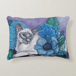 Blue Point Siamese Cat Decorative Cushion