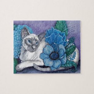 Blue Point Siamese Cat Jigsaw Puzzle
