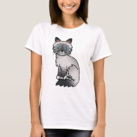 Blue Point Tabby Birman / Ragdoll Cute Cartoon Cat