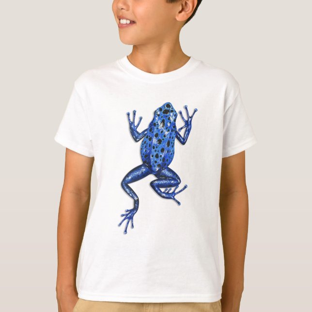 Blue Poison Arrow Frog T-shirt (Front)