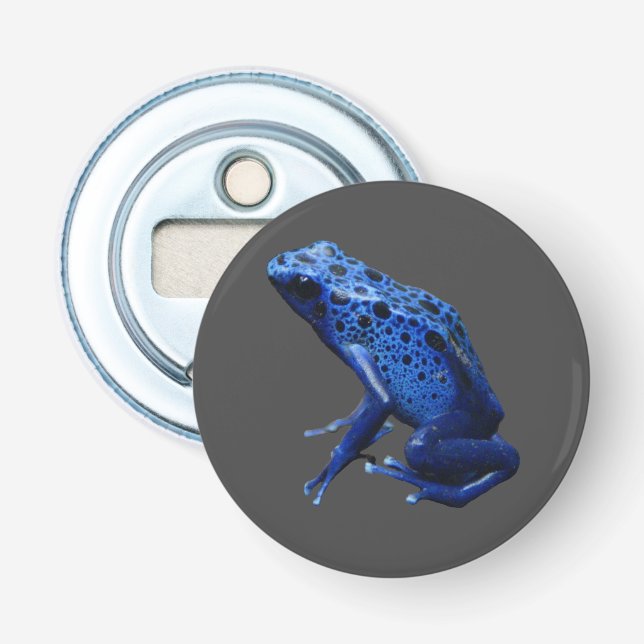 Blue Poison Dart Frog Bottle Opener (Front)