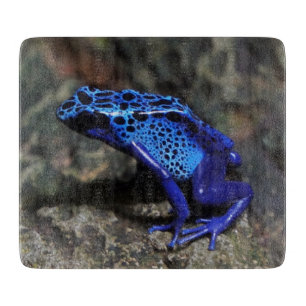 Blue Poison Dart Frog, Bright Blue Frog Cutting Board