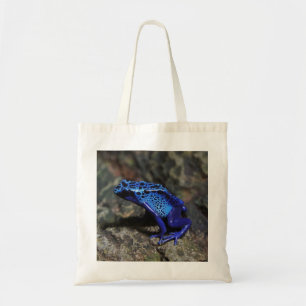 Blue Poison Dart Frog, Bright Blue Frog Tote Bag