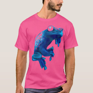 Blue Poison Dart Frog Coloured Exotic Animal Amphi T-Shirt