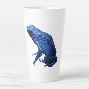 Blue Poison Dart Frog Latte Mug